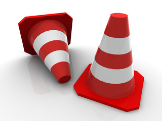 Fototapeta na wymiar Traffic cones