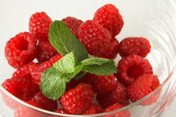 Fresh raspberries