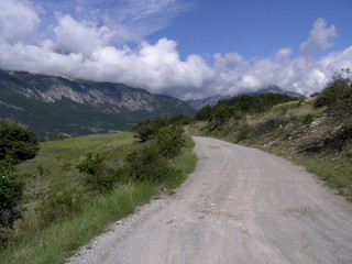 1420 - Chemin en haute montagne (Queyras, Alpes)