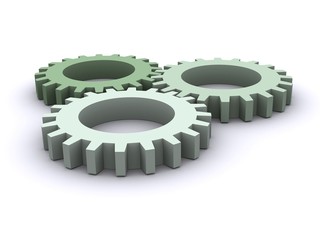 Three Gear Wheels