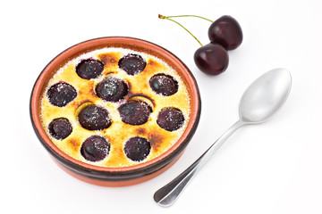 Cherry pancake, clafouti