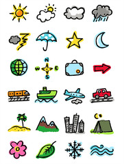 Fototapeta premium meteo and travel