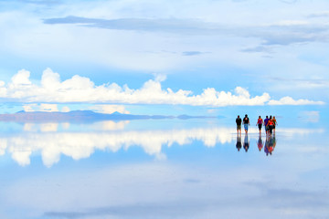 Walking the salt flats