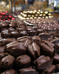 A sea of chocolates spreading as far as the eye can see