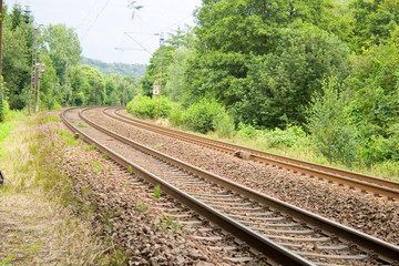 Fototapeta premium landscape with rail