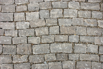 Cobblestone pavement, great for background and texture