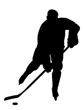 Hockey Player Silhouette. Check out my portfolio for other.