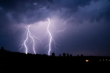 Keuken foto achterwand Onweer lightning