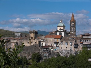 Fototapeta na wymiar Randazzo panoramiczny Castle