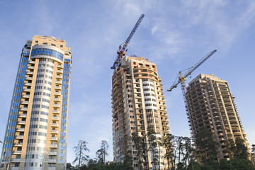 construction. multistoried buildings