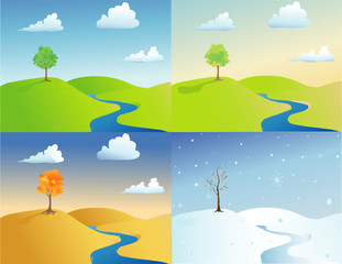 Fototapeta na wymiar The Four Seasons