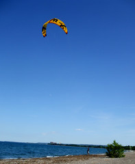 Grounded Kite Surfer
