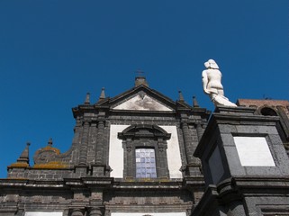 Naklejka premium Randazzo chiesa San Nicolò statua