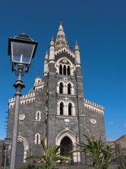 Randazzo basilica Santa Maria lampione