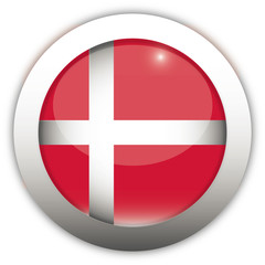 Obraz premium Denmark Flag Aqua Button