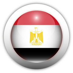 Obraz premium Egypt Flag Aqua Button