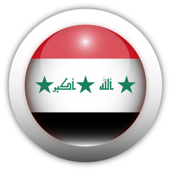 Iraq Flag Aqua Button