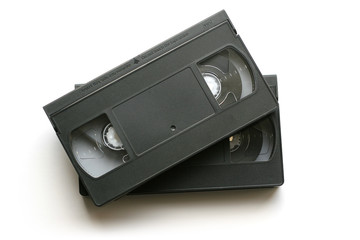 Obraz premium Vhs cassette on white background