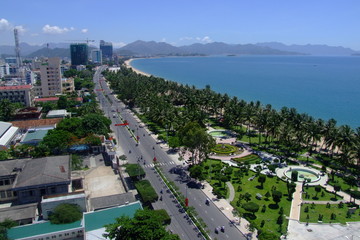 Ville en bord de mer, Vietnam