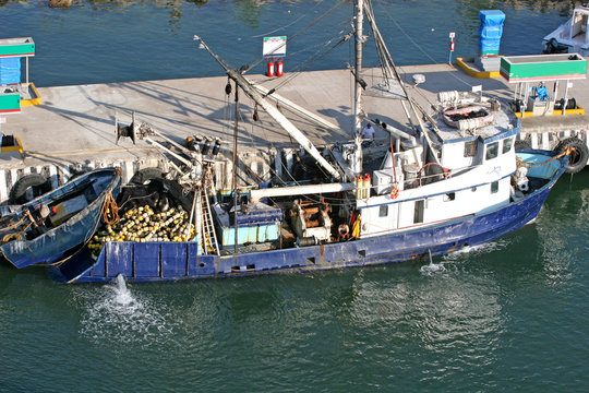 Old Fishin gBoat at Pier