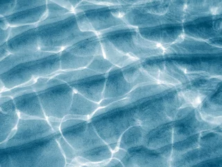 Papier Peint photo Lavable Eau Abstract sea floor - water waves and ocean floor