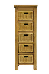 Cabinet with drawers on a white background