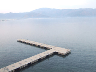 pier in Aegean sea