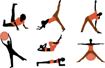 exercise silhouettes