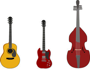 string musical instruments illustration
