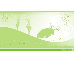 Fototapeta premium composicion de naturaleza en vector