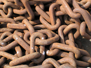 chaines rouillées