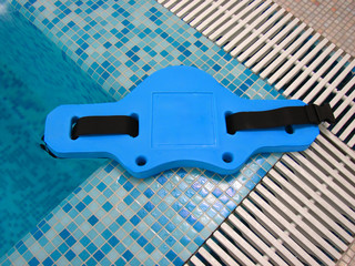 Blue belt for aqua aerobics  © Georgiy Pashin
