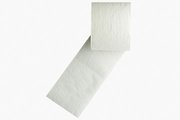 Toilet Paper on White