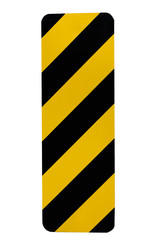  hazard or a caution road sign  isolated on white backround