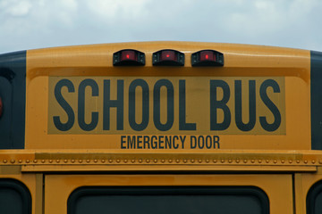 back of a school bus