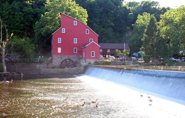 The red mill in Clinton, NJ