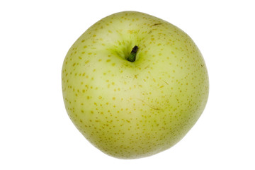 Chinese golden pear isolated on white background..