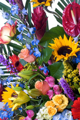 exotic flowers arrangement