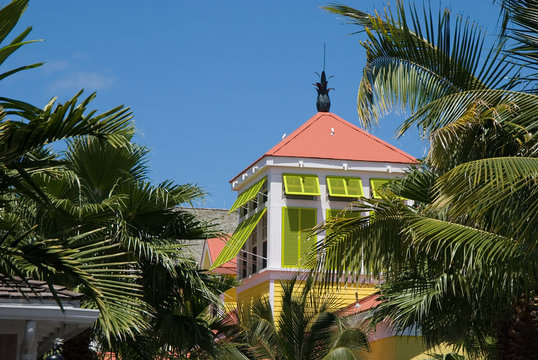 Colors of the Carribean -- architecture at Paradise Island