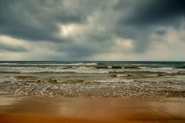 Rough sea view