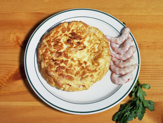 Tortilla gambas