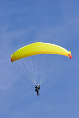 paraglider in the sky