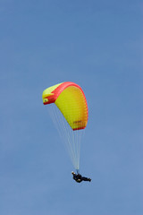 paraglider in the sky