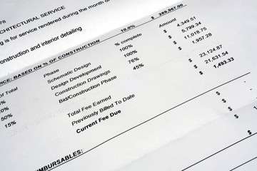 Architectural Invoice