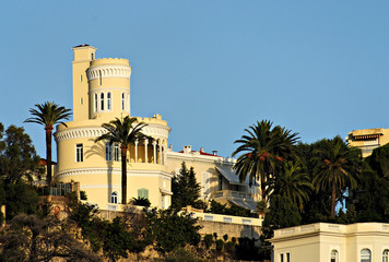 Fototapeta na wymiar Pałac w Nicei w Alpes Maritimes.