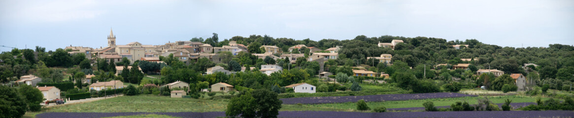Fototapeta na wymiar panoramique village