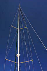 Obraz premium Détail du mat d'un voilier.