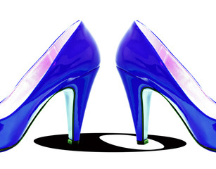 Blue Pump Abstract
