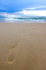 pas sur la plage 2