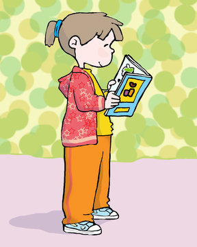 ni&ntilde;a leyendo